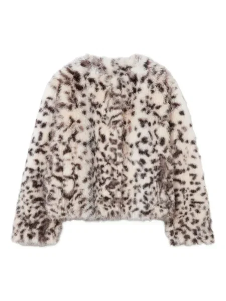 Geacă Claudie Pierlot cu imagine cu model leopard