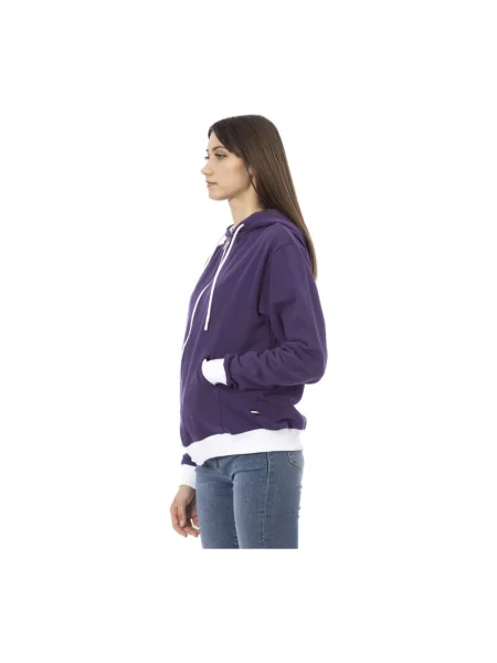 Bluza z kapturem Baldinini z kapturem fioletowa
