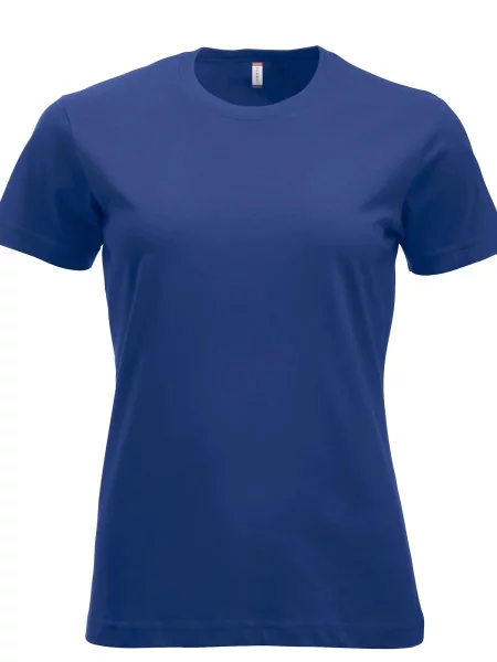 Clique New Classic-T — Klasyczny T-shirt z bawełny nowoczesny krój – blue niebieska