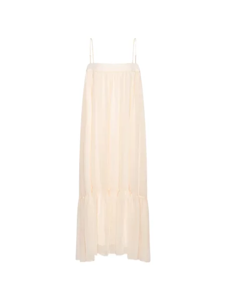 Rochie midi Rotate Birger Christensen din șifon până la genunchi în linie A