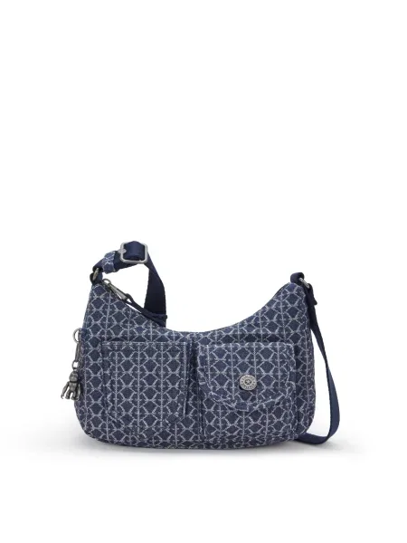 KIPLING Geantă de umăr Kenda albastru denim alb