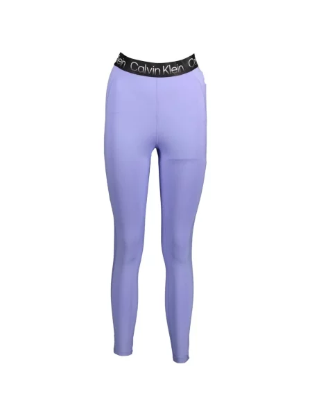 Legginsy Calvin Klein fioletowe