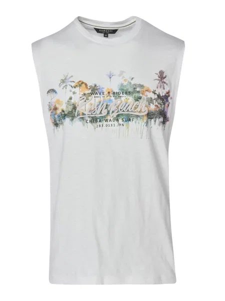 KOROSHI Tricou albastru deschis / galben miere / verde pastel / murdar alb