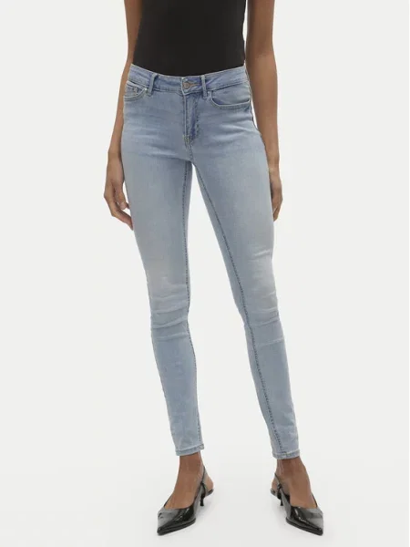 Vero Moda Džinsai Flash Skinny Fit mėlyna