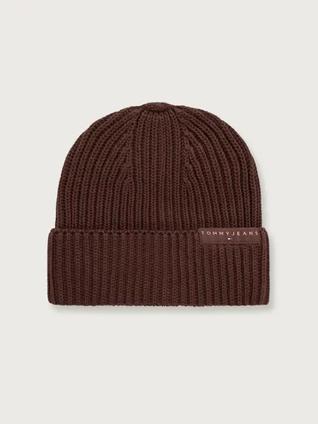 Tommy Jeans čiapka beanie pánska hnedá