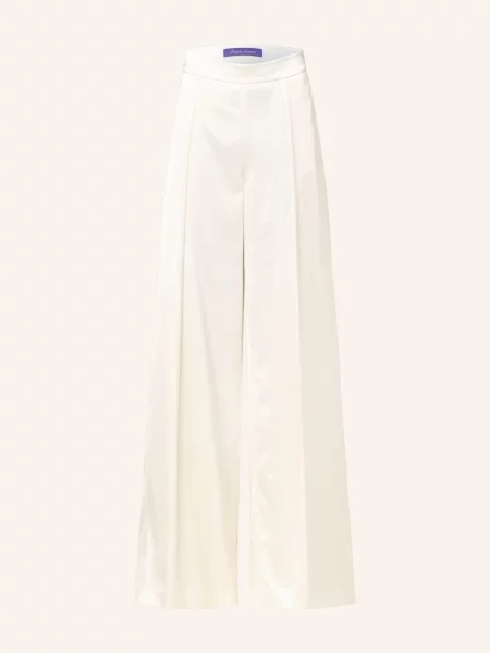 Ralph Lauren Collection Saténové Marlene Kalhoty Od Značky Marlene krémová