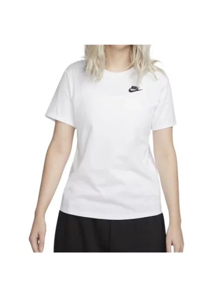 Koszulka Nike z nadrukiem z krótkim rękawem biała