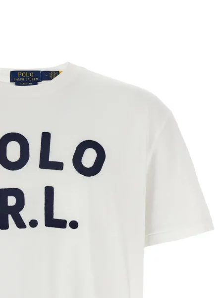 Риза Polo Ralph Lauren с автограф бяло