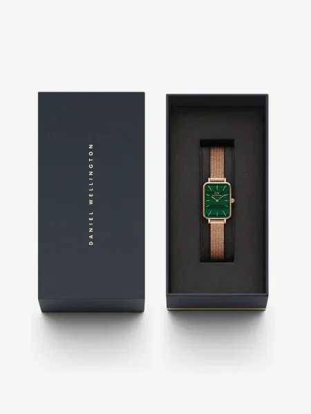Daniel Wellington Hodinky Quadro Zlatá ružová