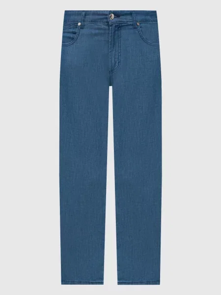 Джинси з патчем логотипа Enrico Mandelli сині