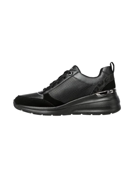 Pöttyös félcipő Skechers fekete