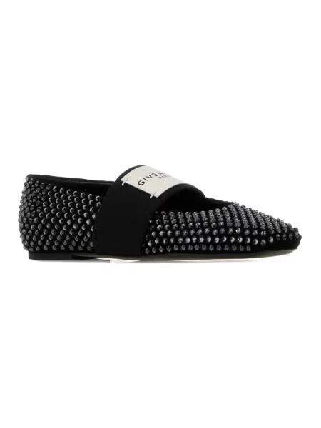 Balerinki Givenchy skórzane czarne