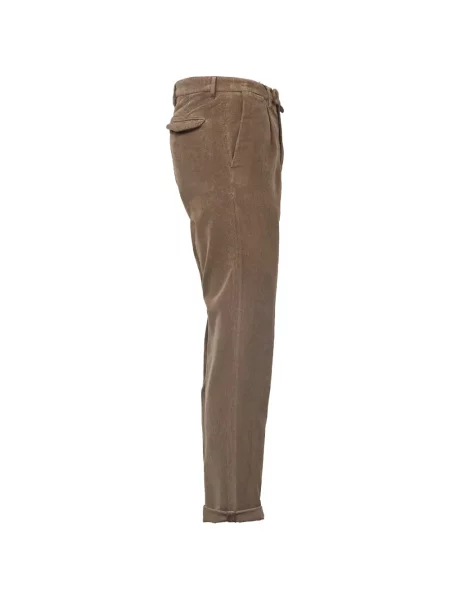 Pantaloni Briglia 1949 de catifea cord maro