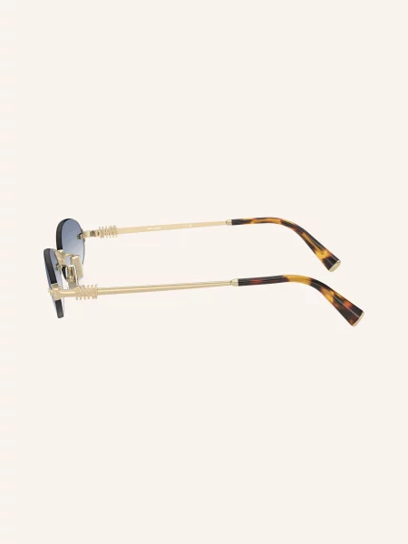 Miu Miu Okulary Przeciwsłoneczne Mu gold żółte