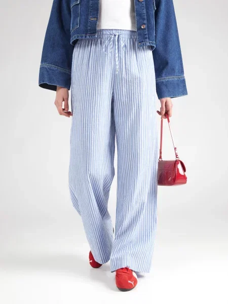 ABOUT YOU Pantaloni Insa albastru deschis alb