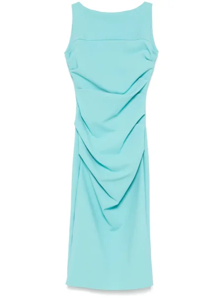 Sukienka midi Chiara Boni La Petite Robe do kolan garniturowa niebieska