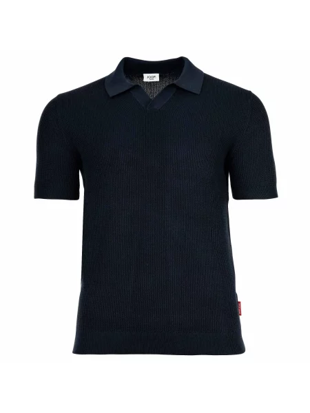 Joop! Jeans Pletené Polo Tričko Adrianor tmavě modrá