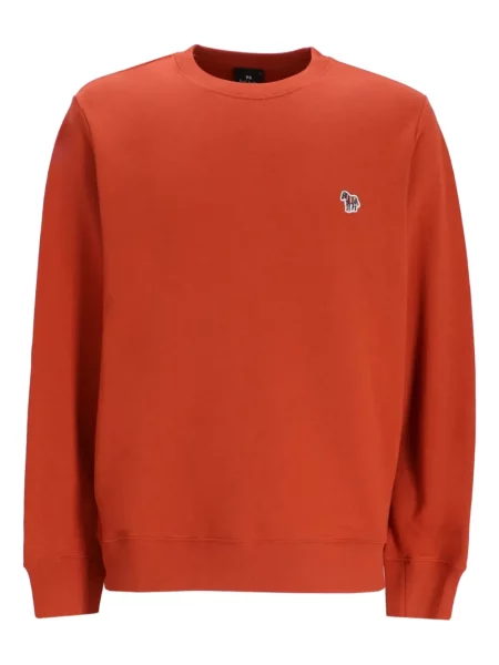 Суичър без качулка Paul Smith от джърси оранжево