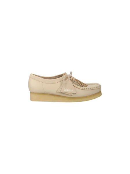 Półbuty Clarks Originals skórzane beżowe