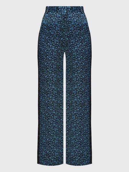 Брюки Victoria By Victoria Beckham в цветочек черные