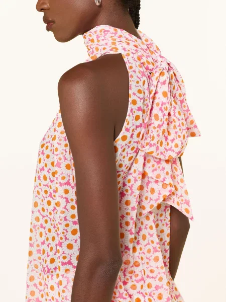 Sem Per Lei Bluzka Bez Rękawów pink biała