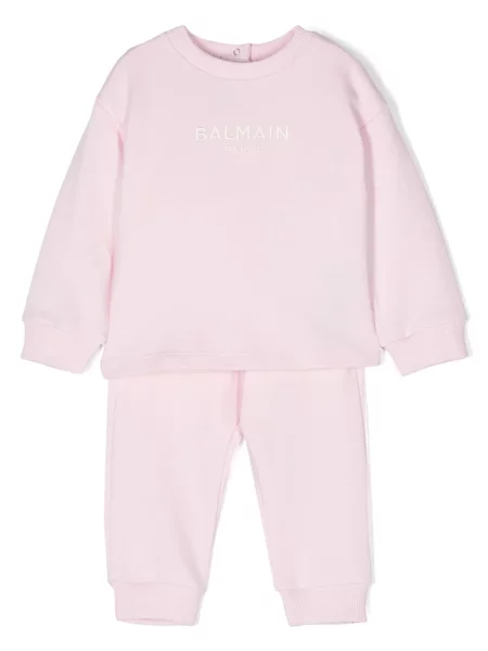 Komplet dresowy dziecięcy Balmain różowy