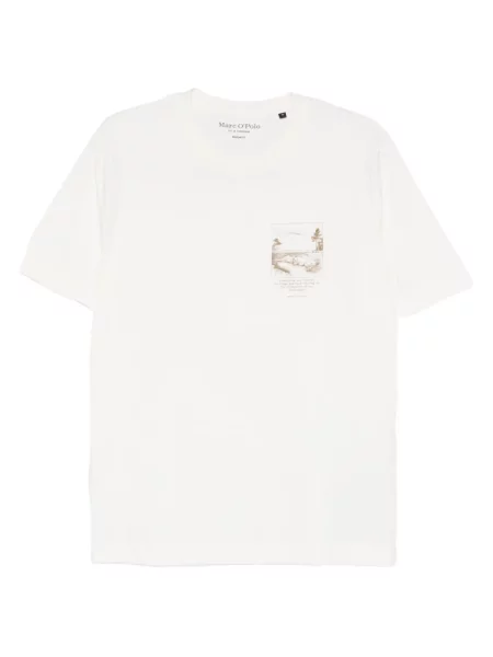 Tricou polo Marc O'polo alb