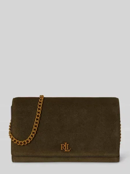 Lauren Ralph Lauren torebka crossbody zamszowa zielona