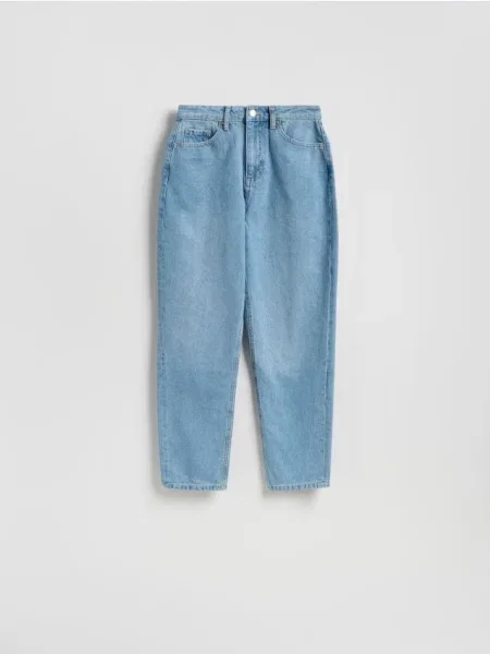 Reserved Blugi mom albastru