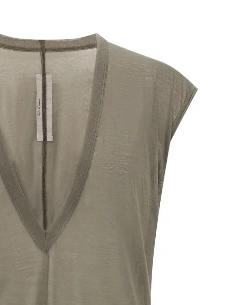 Tricou Rick Owens cu decolteu în V verde
