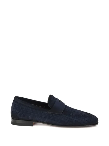 Pantofi loafer Santoni albastru