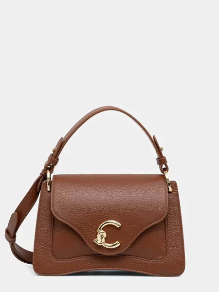 Coccinelle crossbody kabelka dámska kožená hnedá