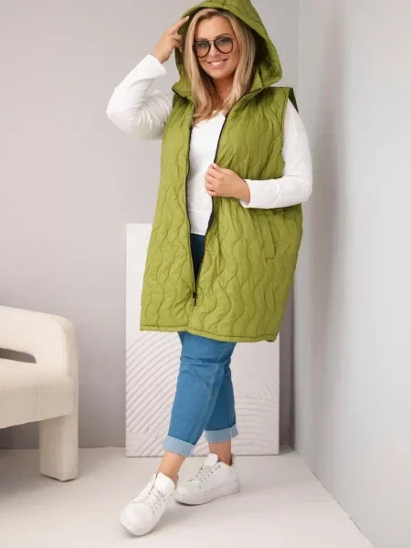 Vestă Kesi cu glugă albastru