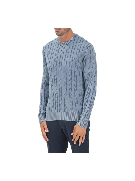 Sweter Tommy Hilfiger niebieski