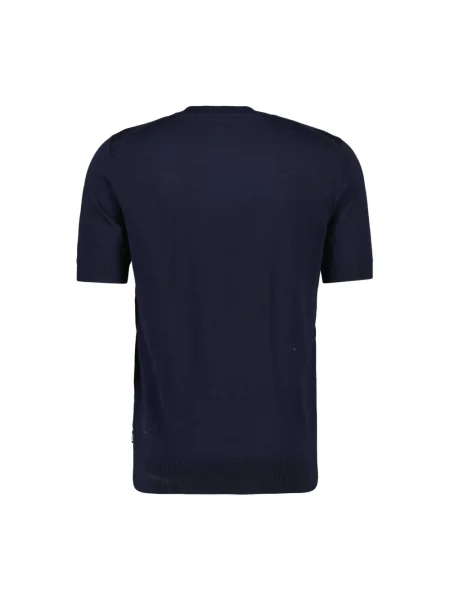 Boss Sweter Z Dzianiny Umauro blau granatowy