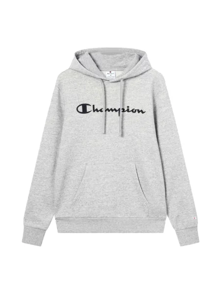 Bluza z kapturem Champion z kapturem z logo szara