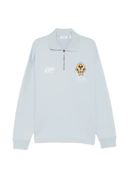 Pulover Off-white cu autograf alb