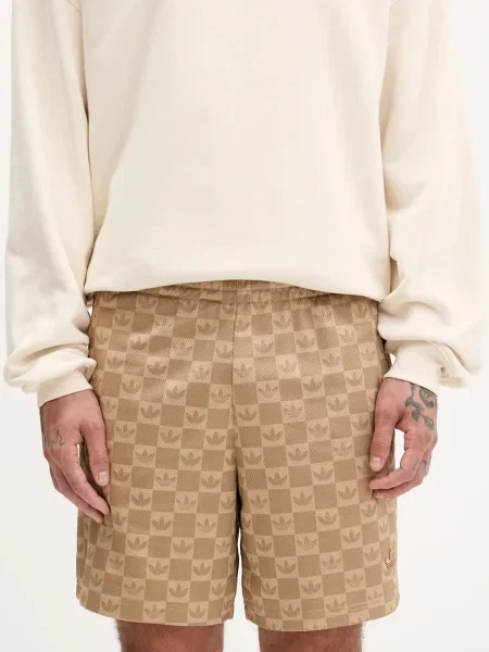 Къс панталон adidas Originals Monogram мъжки кафяво бежово