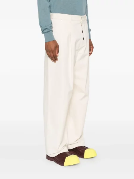 Pantaloni Moschino alb