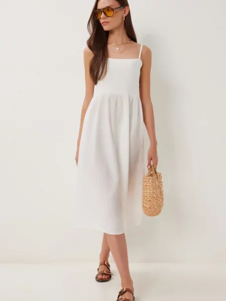 Happiness İstanbul Rochie de vară ecru