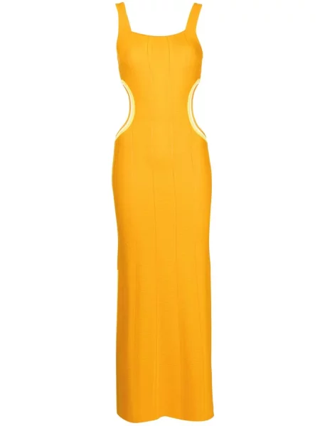 Sukienka Solid & Striped w paski garniturowa pomarańczowa