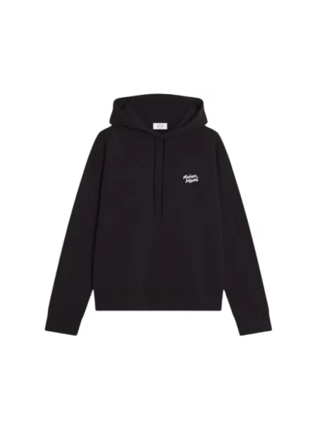 Bluza z kapturem Maison Kitsune z kapturem z logo czarna