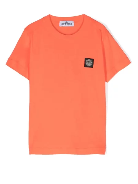 Dětské tričko Stone Island oranžové