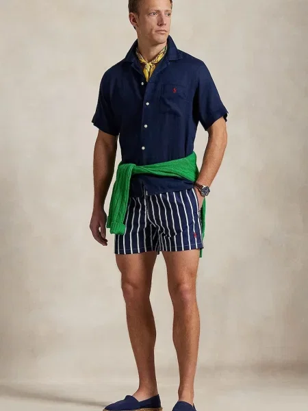 Kopalne kratke hlače Polo Ralph Lauren mornarsko modra