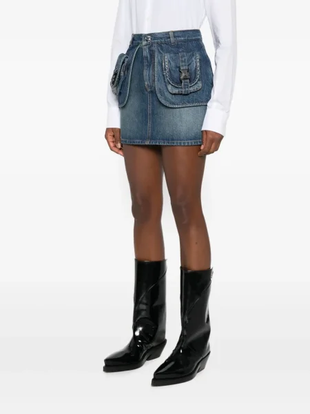 Fustă din denim Coperni albastru