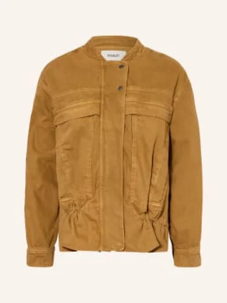 Ba&Sh Džínová Bunda Coly brown camel hnědá