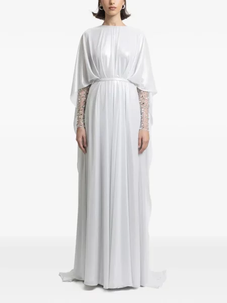 Rochie maxi Gemy Maalouf de costum argintiu
