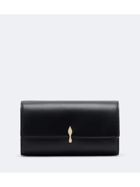 Colier Christian Louboutin din piele negru