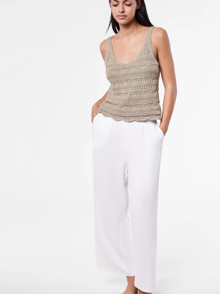 Льняная пижама Etam белая