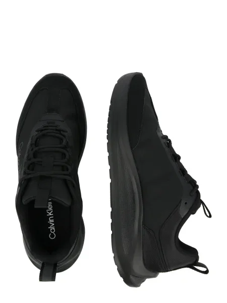 Sneakerși Calvin Klein din piele negru